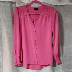 1 STATE Women's Pink Blouse. SIZE S.